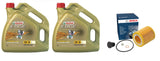 FOR BMW 3 SERIES 3.0 320i OIL FILTER SUMP PLUG & CASTROL OIL