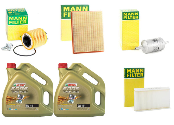 FOR SAAB 9-3 1.8 t (08/03 - 02/15) FULL MANN SERVICE KIT WITH CASTROL OIL