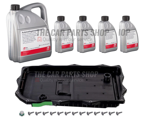 FOR BMW 118D 2.0 F20 10-18 GEARBOX SERVICE KIT 9L FEBI ATF FLUID & FILTER PACK