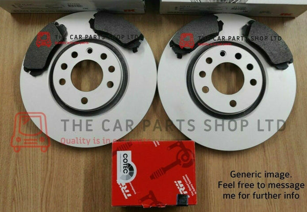 FOR VW GOLF GTI MK7 FRONT BRAKE DISCS 312MM + PREMIUM TRW PADS NEW