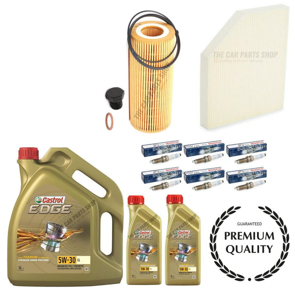 FOR AUDI S5 3.0 TFSI V6 SERVICE KIT PLUS 7L CASTROL EDGE 5W30 OIL no air filter