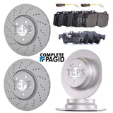 FOR MERCEDES E350 BLUETEC AMG SPORT PAGID FRONT REAR DISCS & PADS & SENSORS