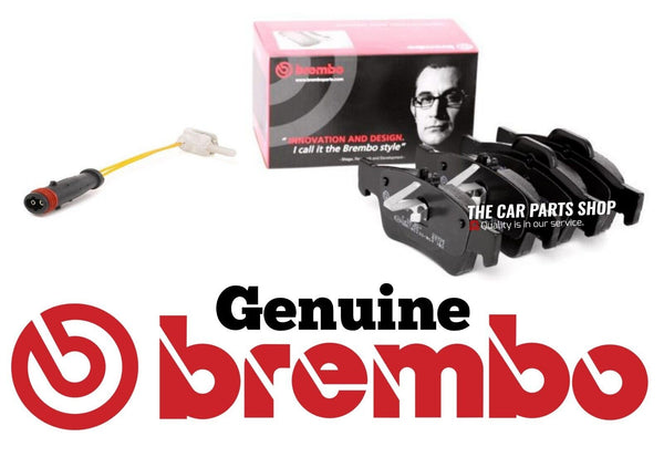 FOR MERCEDES E350 BLUETEC AMG SPORT BREMBO REAR BRAKE PADS SET & SENSOR NEW