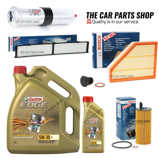 FOR BMW 1 SERIES 2.0 118d (09/09 - 10/13)SERVICE KIT WITH 6L CASTROL LL 5W30 OIL