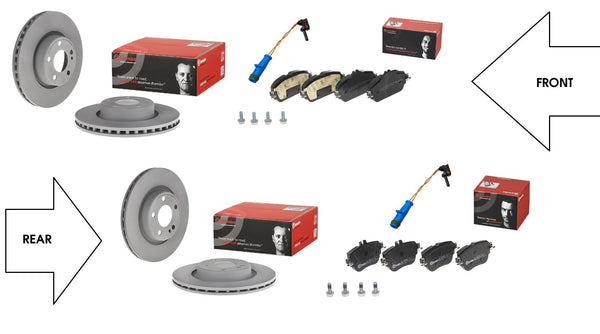 FOR MERCEDES-BENZ E-CLASS 2.0 E200 d 07/16   FRONT & REAR DISCS & PADS