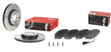 FOR VW GOLF GTI MK7 GENUINE BREMBO MAX FRONT DISCS AND BREMBO PADS