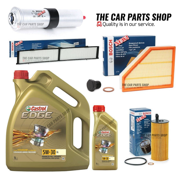 TO FIT BMW 320D E93 LCI BOSCH SERVICE KIT COMPLETE BOSCH KIT WITH 6L CASTROL LL