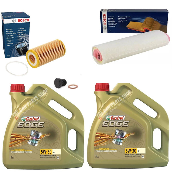 FOR BMW X5 3.0 xDrive30d (10/08 - 03/10) BOSCH OIL ANF AIR FILTER SERVICE KIT