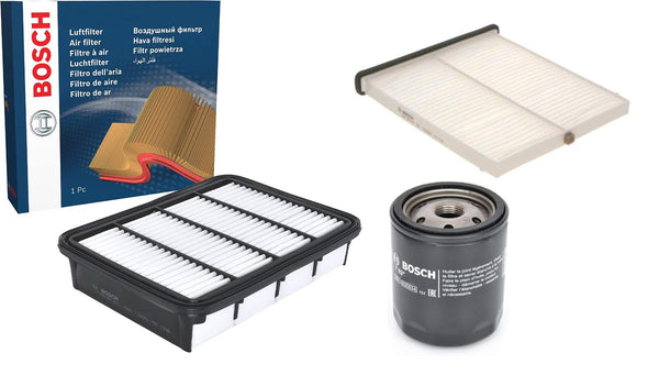 FOR MAZDA 6 2.2 D 12/12   BOSCH OIL AIR AND CABIN FILTERS SERVICE KIT