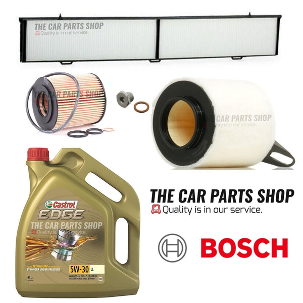 FOR BMW 1 SERIES 116i SPORT E87 SERVICE KIT 5L CASTROL & AIR OIL CABIN FILTER
