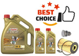 FOR VW AMAROK 2.0 TDI 10-16 SERVICE KIT NEW OIL FILTER & ENGINE OIL 7L CASTROL