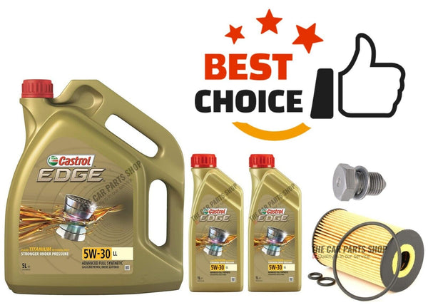 FOR VW AMAROK 2.0 TDI 10-16 SERVICE KIT NEW OIL FILTER & ENGINE OIL 7L CASTROL