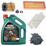 FOR PEUGEOT 5008 1.6 HDI MK1 FULL SERVICE KIT WITH 5L CASTROL MAGNATEC C2 5W30