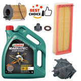 FOR PEUGEOT 5008 1.6 HDI MK1 SERVICE KIT 5L CASTROL MAGNATEC & AIR OIL FUEL