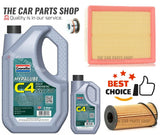 FOR RENAULT TRAFIC SL27 SERVICE KIT GRANVILLE 5W30 6L AND AIR OIL FILTER PACK