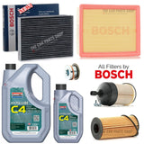 FOR RENAULT TRAFIC SL27 BOSCH SERVICE KIT WITH GRANVILLE 5W30 ENGINE OIL