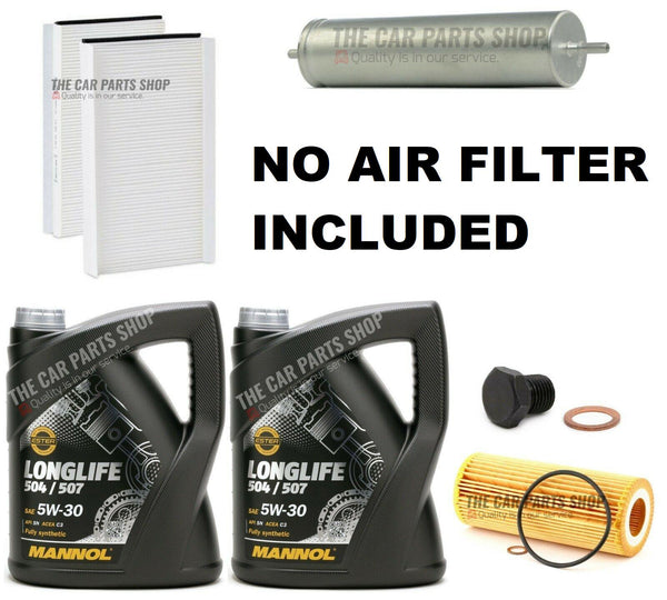 SERVICE KIT FOR BMW 525D 2.5 DIESEL E60 NO AIR FILTER INCLUDED