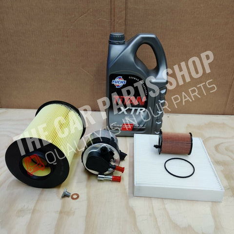 FULL SERVICE KIT FOR VOLVO C30 1.6 DIESEL D4 WITH 5L FUCHS XTR 5W30