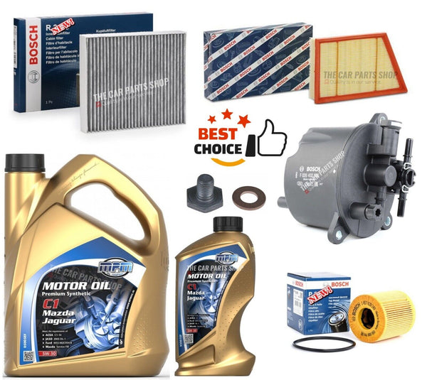 FOR RANGE ROVER EVOQUE 2.2 FULL BOSCH SERVICE KIT 6L MPM C1 OIL