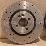 FOR MINI COOPER JCW 1.6 R56 BREMBO DR SLOTTED FRONT DISCS 316MM & PADS & SENSOR