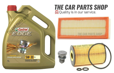 FITS VW SCIROCCO 2.0 TDI SERVICE KIT CASTROL EDGE & NEW AIR OIL FILTER