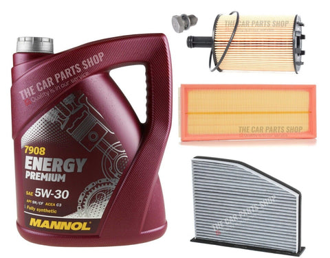 FITS VW SCIROCCO 2.0 TDI MK3 SERVICE KIT 5L MANNOL & CARBON CABIN AIR OIL FILT