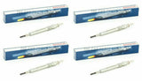 4 X BOSCH GLOW PLUGS FOR AUDI A3 2.0 TDI 8P