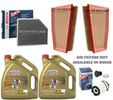 FOR AUDI RS4 4.2 QUATTRO 12-15 SERVICE KIT 10L CASTROL & AIR OIL CABIN FILTER