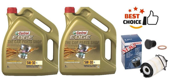 FOR AUDI RS4 4.2 QUATTRO 12-15 BOSCH SERVICE KIT BOSCH OIL FILTER & 10L CASTROL