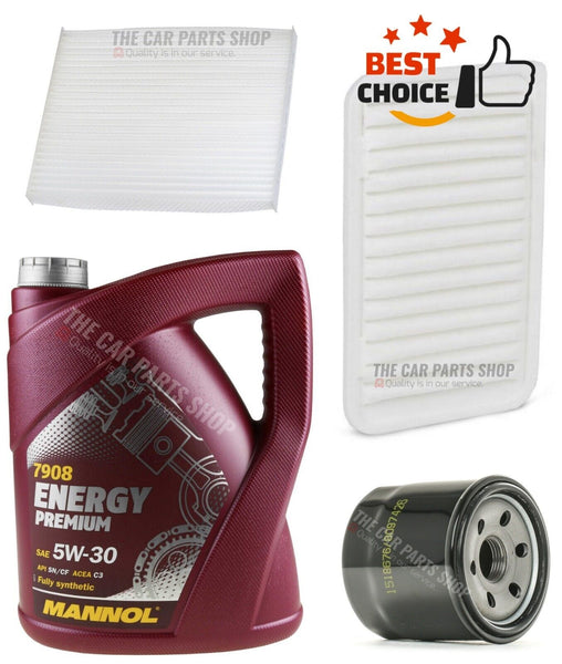 FOR SUZUKI SPLASH 1.2 VVT SZ4 SERVICE KIT 5L MANNOL & AIR OIL POLLEN
