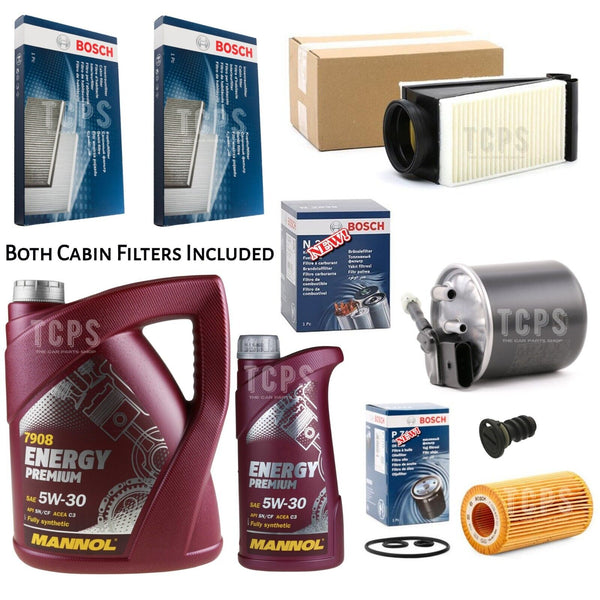 FOR MERCEDES C-CLASS C250 BLUETEC AMG LINE W205 FULL BOSCH SERVICE KIT