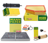 FOR BMW 730D 3.0 G11 FULL MANN-FILTER SERVICE KIT ALL NEW FILTERS IN MANN-FILTER
