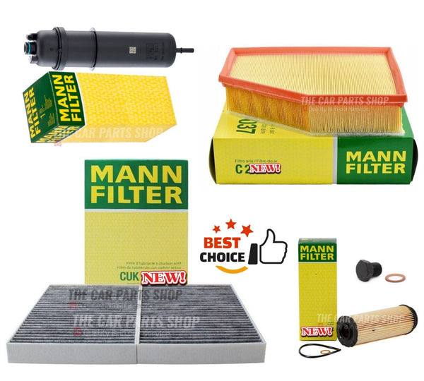 FOR BMW 730D 3.0 G11 FULL MANN-FILTER SERVICE KIT ALL NEW FILTERS IN MANN-FILTER