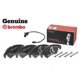 FOR AUDI A4 ALLROAD 3.0 V6 MK4 BREMBO FRONT BRAKE PADS SET WITH SENSOR