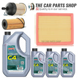 FOR RENAULT TRAFIC SL27 SERVICE KIT 8L C4 5W30 & AIR FUEL OIL FILTER PACKAGE