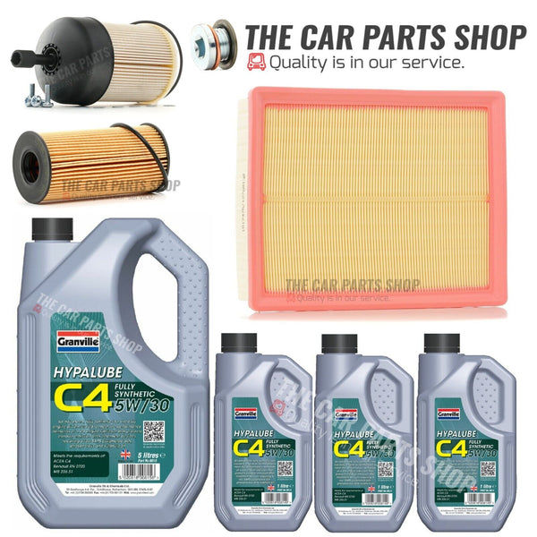 FOR RENAULT TRAFIC SL27 SERVICE KIT 8L C4 5W30 & AIR FUEL OIL FILTER PACKAGE