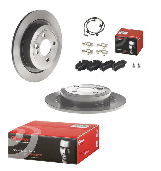 FOR MINI COOPER JCW 1.6 R56 BREMBO REAR DISCS 280MM & PADS & SENSOR