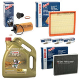 FULL BOSCH SERVICE KIT CASTROL TO FIT BMW 1 SERIES 118i F20 - 3 SPARK PLUGS