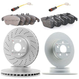 FOR MERCEDES E-CLASS E250 CDI FULLY COATED FRONT REAR BRAKE DISCS  PADS SENSORS
