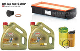 FOR BMW X5 3.0 xDrive 30d MANN-FILTER SERVICE KIT MANN AIR OIL FILTER 8L CASTROL