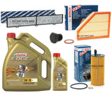 FOR BMW 1 SERIES 116d 118d 6L CASTROL & BOSCH AIR OIL CABIN BOSCH SERVICE KIT