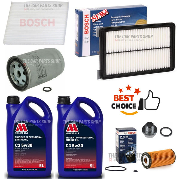 FOR KIA SPORTAGE 2.0 CRDI MK4 FULL BOSCH SERVICE KIT WITH 10L MILLERS