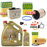 FOR VW TOUAREG 2.0 TDI V6 MK3 MANN-FILTER SERVICE KIT MANN AIR OIL FUEL & 6L OIL