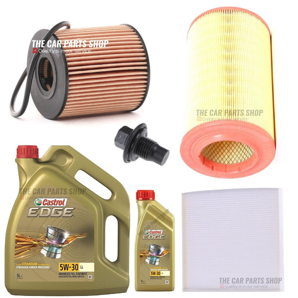 FOR PEUGEOT BOXER 2.2 HDI 2006-2009 SERVICE KIT 6L CASTROL & AIR OIL CABIN