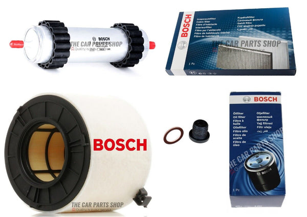 FOR AUDI A4 3.0 TDI V6 MK5 FULL BOSCH SERVICE FILTERS PACKAGE