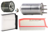 COMPLETE FILTER SERVICE KIT FOR DACIA DUSTER 1.5 DCI MK1