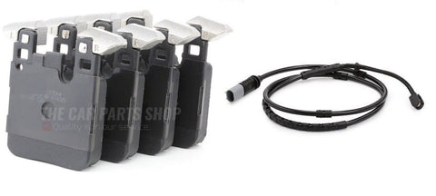 FOR BMW 3 SERIES 320D F30 REAR BRAKE PADS SET & NEW SENSOR