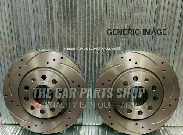 340MM FRONT DRILLED GROOVED BRAKES DISCS FOR BMW 420D F32