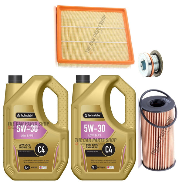 SERVICE KIT FOR RENAULT MASTER 2.3 DIESEL MK3 10L C4 5W30 & AIR OIL FILTER
