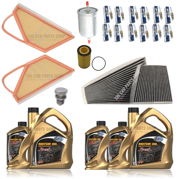 FOR BENTLEY CONTINENTAL GT 6.0 MK1 COMPLETE SERVICE KIT 13L OIL FILTERS 12 PLUGS